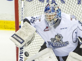 Victoria Royals goalie Coleman Vollrath of Calgary is the WHL's nominee for the CHL goalie of the week award.