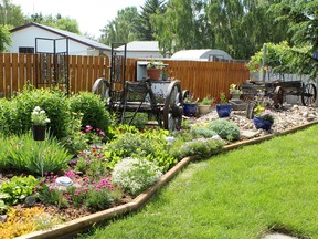 Nanton, ; FEBRUARY 25, 2015  -Katrina Diebel owner of Vale's Greenhouse in Black Diamond says to start planning your garden for 2015 by looking a photographs of past gardens. (Lorraine Hjalte/Calgary Herald) For News story by . Trax #