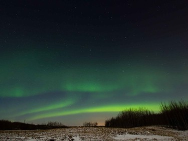 David Anderson submitted these photos of the northern lights taken in February in the Bearspaw area.