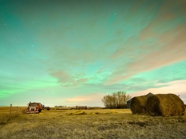 Dr. Sharif Galal captured these images of the aurora borealis last night near Bearspaw, north of Calgary.