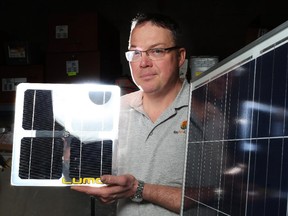 CALGARY.;  March 11, 2015  --  David Kelly, CEO of SkyFire Energy Inc., with is upset over Canada's decision to impose anti-dumping tariffs on Chinese made solar panels. Photo by Leah Hennel, Calgary Herald  (For Business story by Amanda Stephenson)