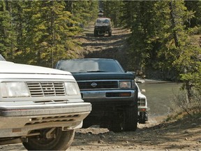 It was almost a traffic jam in the Waiparous area northwest of Calgary, a haven for off-road vehicles, in this May 2006 file photo.