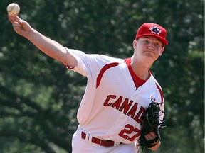 Calgary native Mike Soroka pitched for Team Canada's junior team against the Atlanta Braves this week during major-league spring-training games in Florida.