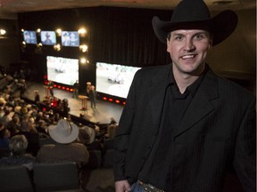 Kurt Bensmiller was the top earner at the 2015 GMC Rangeland Derby Canvas Auction at the Boyce Theatre at Stampede Park in Calgary, on Thursday. His canvas sold to Tsuu T'ina Nation for $170,000.