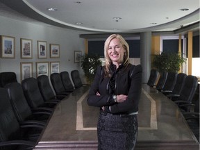 Corinne Lyall, president of the Calgary Real Estate Board, in Calgary, on March 5, 2015.