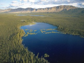 The Mackenzie River watershed includes hundreds of small lakes like this one in the southern Northwest Territories.