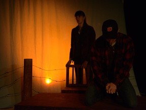 Ellen Close and Braden Griffiths in Downstage's production of Good Fences