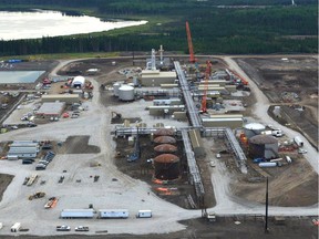 This picture of construction at Sunshine Oilsands' West Ells project was taken in August 2014.
