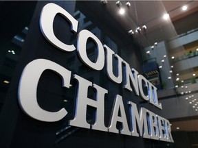 Calgary City Hall Council Chambers.