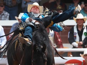 Jake Vold rides Licorice Baby at the 2014 Calgary Stampede picked up a big payday in the U.S. last weekend.