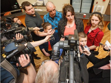 Carrie Fischer was very happy to hear that she won the PC nomination in the Highwood riding at the Highwood Memorial Centre in High River on Saturday, March 28, 2015. (