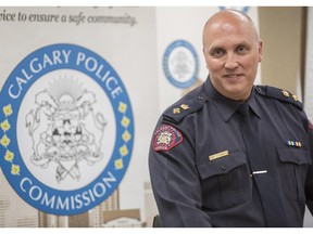 The new Interim Chief of Police, Paul Cook, introduced himself to media in Calgary, on March 13, 2015.
