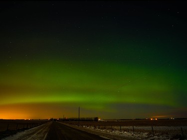 Chantel Martin sent us this photo of the northern lights she took near High River.