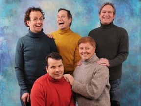 Kids in the Hall, from left, Kevin McDonald, Bruce McCulloch, Scott Thompson, Dave Foley and Mark McKinney.