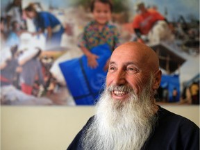 Roy Ralph, who lived for many years in Calgary, recently returned from working with Samaritan's Purse in northern Iraq helping people flee from ISIS terrorists. He was photographed in the Calgary Samaritan's Purses offices on Friday March 6, 2015.
