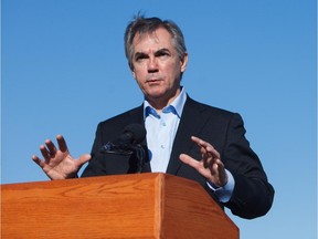 Jim Prentice talked about new schools during a news conference at the Genesis Centre in Calgary on Tuesday, March 31, 2015.