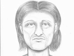 The Calgary Police Service released this composite sketch on July 17, 2014 of a man wanted in connection to the sexual assault of a woman in Queen's Park Cemetery.
