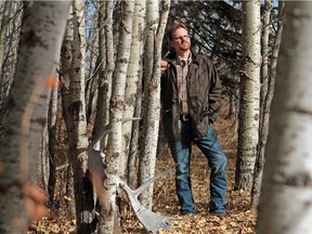 Springbank's Ryan Robinson stands in a treed grove on his family's historic Val Vista Ranch. The ranch is ground zero for the proposed Springbank dam and reservoir.