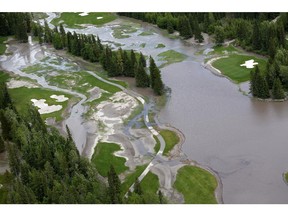 The Kananaskis Country Golf Course was heavily damaged by the flooding Evan Thomas Creek in 2013.