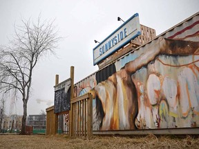 In a fine validation of the old saying “every time a convenience store closes, a performance space opens,” a portion of the sign was reinstalled last fall at containR in Hillhurst-Sunnyside.