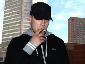 Nathan Zuccherato arrives at Calgary Police headquarters in this file photo from June 16, 2009.