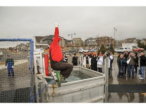 This year's Polar Bear Plunge had 42 jumpers on a chilly day in Mahogany for a fundraiser benefitting Inn from the Cold.