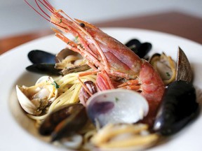 Some of the seafood fusion fare you can find at Carino Riserva.