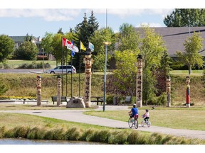 Nose Creek Park is one of the popular outdoor spaces on Airdrie's west end.