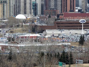 The Calgary Flames are reportedly interested in building a new arena, along with other facilities, in the West Village.
