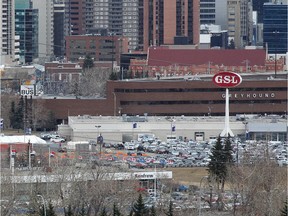 The West Village area of downtown Calgary, west of 14th Street S.W., as seen Wednesday April 1, 2015. The Calgary Flames are reportedly interested in having a new arena in this location.