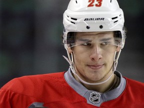 Calgary Flames centre Sean Monahan returned to practice on Tuesday and confirmed himself ready to play in Game 1 on Wednesday.