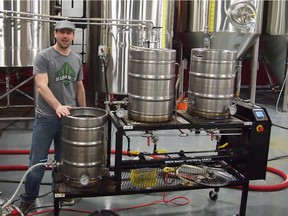 Chris Nowlan, a home brewer who won a chance to have his beer made at Calgary's Tool Shed Brewing and commercially released.