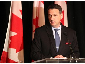 Greg Rickford, Canada's Minister of Natural Resources, spoke at the Calgary Petroleum Club on April 2, 2015.