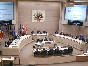 Calgary city council chambers.