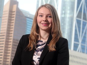 Amber Ruddy, senior policy analyst for the Canadian Federation of Independent Business, at the CFIB's downtown offices on February 23, 2015.