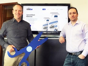 FieldCap co-founders Brad Peterson, left, and Tom Peterson.