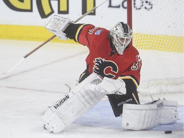 Calgary Flames goalie Karri Ramo entered the game off the bench and backstopped his club to victory.