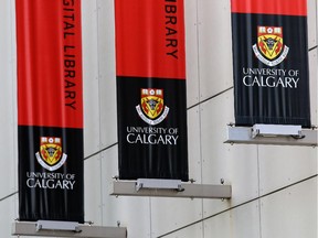 Gavin Young, Calgary Herald CALGARY, AB: NOVEMBER 06, 2014 --  STK. Taylor Family digital library signs on University of Calgary campus. (education post secondary) Gavin Young/Calgary Herald (For City section story by ) Trax#