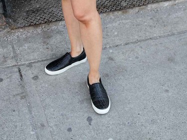 Slip on sneakers are convenient, comfortable and stylish.