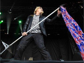 Def Leppard's Joe Elliott at the Stampede Round Up at Fort Calgary in Calgary, Alberta Wednesday, July 10, 2013.  The band performed Wednesday night at the Saddledome. No photographers were allowed.