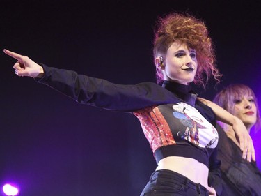 Kiesza performs at the University of Calgary in Calgary on Thursday, April 23, 2015. Kiesza was originally from Calgary before relocating to New York after obtaining international stardom.