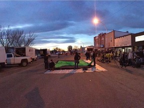 Local crews film scenes of Fargo in Alberta.  Courtesy, FX