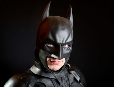 David Huculiak, poses for a photo during the Calgary Comic Expo Parade of Wonders.