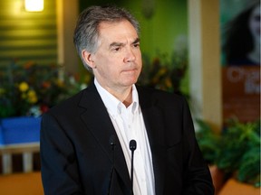 Premier Jim Prentice speaks at the Sheldon Kennedy Child Advocacy Centre in Calgary on Tuesday, April 21, 2015.