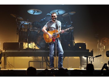 Country music artist Eric Church brought his act to the Saddledome in Calgary on Saturday, April 11, 2015.
