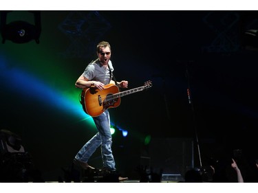 Country music artist Eric Church brought his act to the Saddledome in Calgary on Saturday, April 11, 2015.