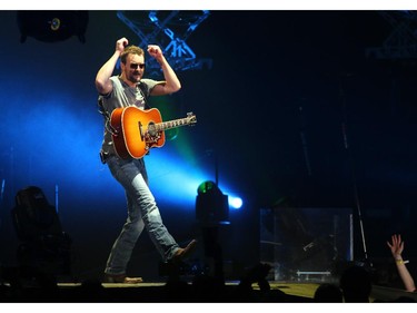 Country music artist Eric Church brought his act to the Saddledome in Calgary on Saturday, April 11, 2015.