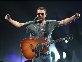 Country music artist Eric Church brought his act to the Saddledome in Calgary on Saturday, April 11, 2015.