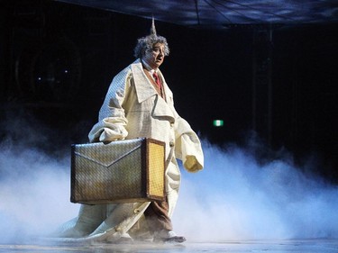 Cirque du Soleil performers presented Kurios Cabinet of Curiosities during their dress rehearsal night at the Calgary Stampede grounds on April 8, 2015.