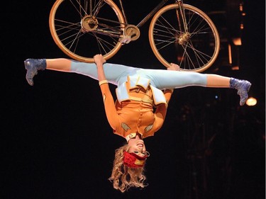 Cirque du Soleil performers presented Kurios Cabinet of Curiosities during their dress rehearsal night at the Calgary Stampede grounds on April 8, 2015.